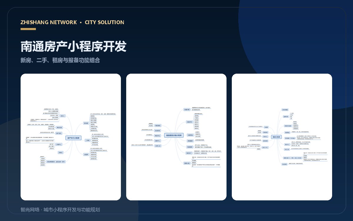 南通房产小程序开发：新房、二手房、租房功能怎么组合
